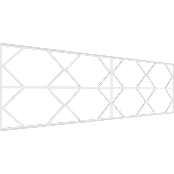 Ekena Millwork Set of Four Panels for 94 1/2"W x 28 1/4"H Fraser Fretwork Wainscot Wall Paneling WPKP14X01X47FSR - main